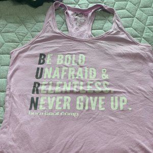 Burn Bootcamp Tank Lilac  - Size M